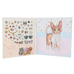 Top Model - Libro pegatinas Dress me up Kitty