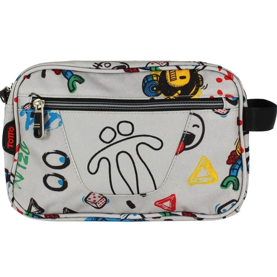 Totto - Estuche escolar 2 compartimentos Plastilina - Funny