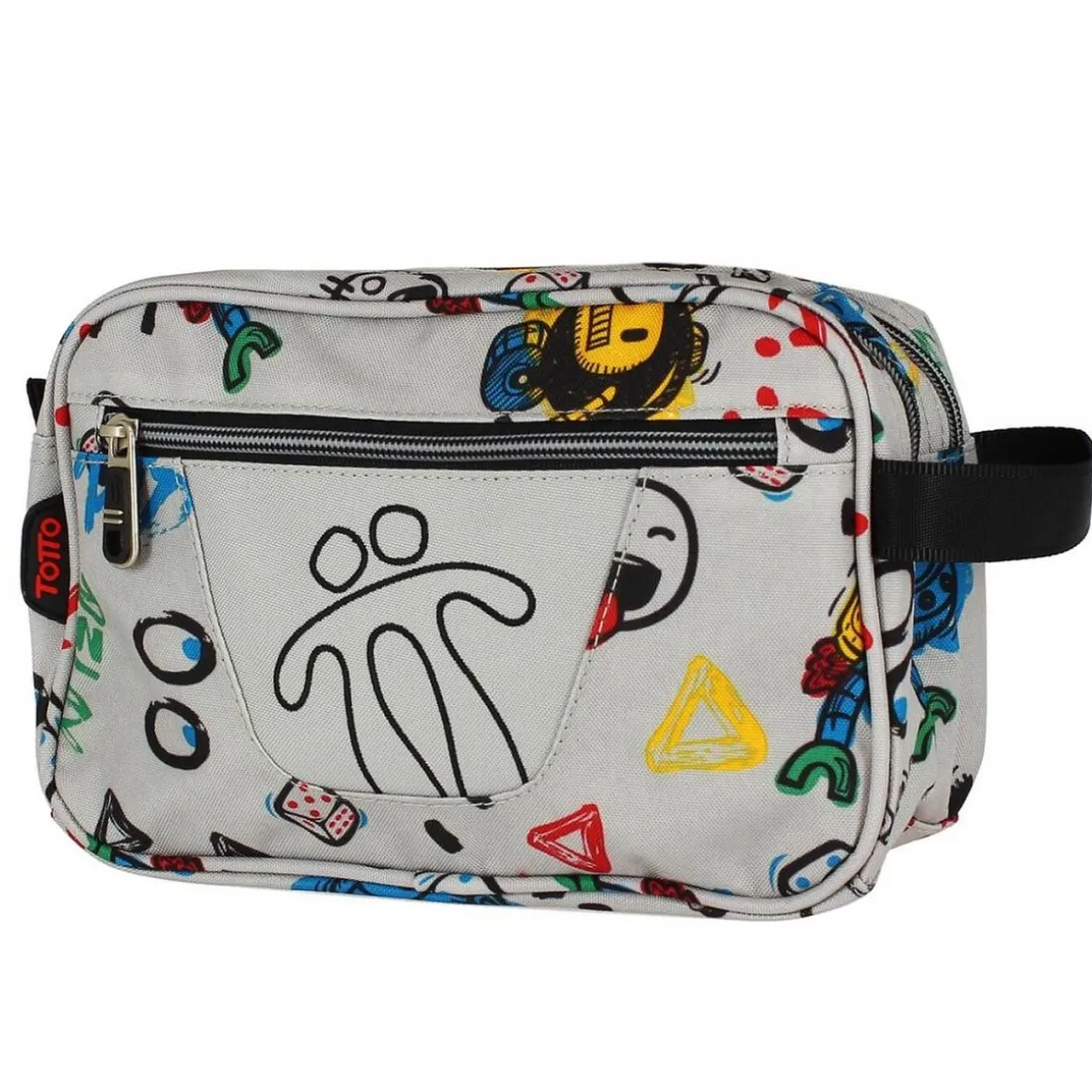 Totto - Estuche escolar 2 compartimentos Plastilina - Funny