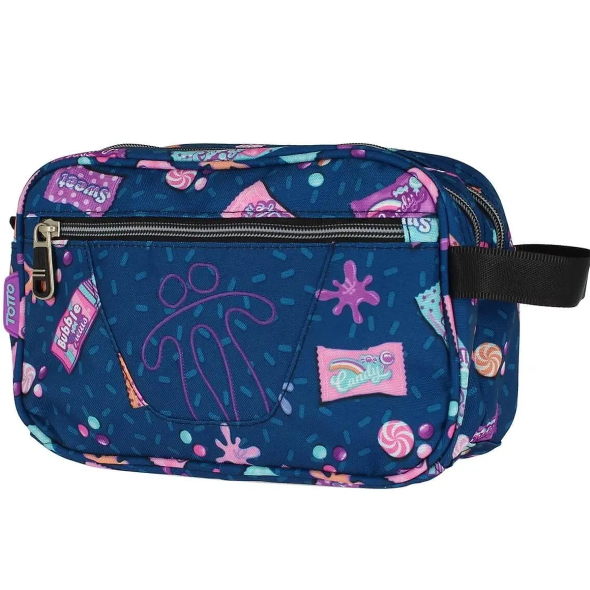 Totto - Estuche escolar 2 compartimentos Plastilina - Candies