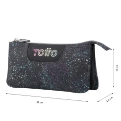 Totto - Estuche escolar salpicado color Tablero