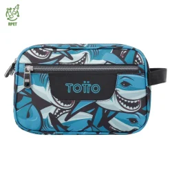 Totto - Estuche escolar tres compartimentos tiburones Plastilina
