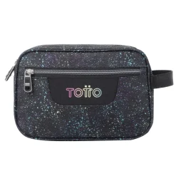 Totto - Estuche escolar tres compartimentos salpicado color Plastilina