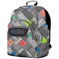 Totto - Mochila escolar bloques Rayol