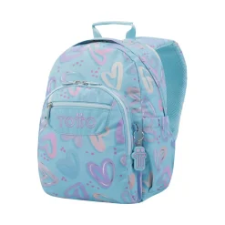 Totto - Mochila escolar corazones pintados Gommas