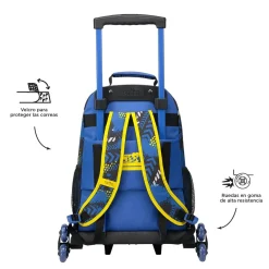 Totto - Mochila escolar con ruedas grande Velocity