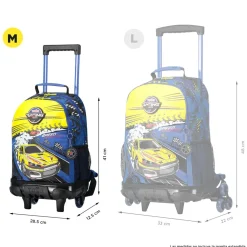 Totto - Mochila escolar con ruedas mediana Velocity