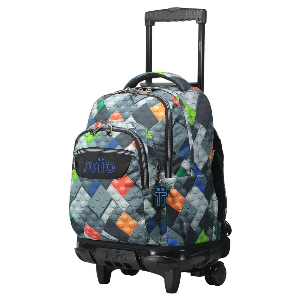 Totto - Mochila escolar con ruedas bloques Renglones