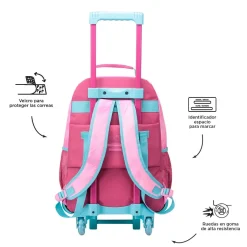 Totto - Mochila escolar con ruedas grande Fantasy