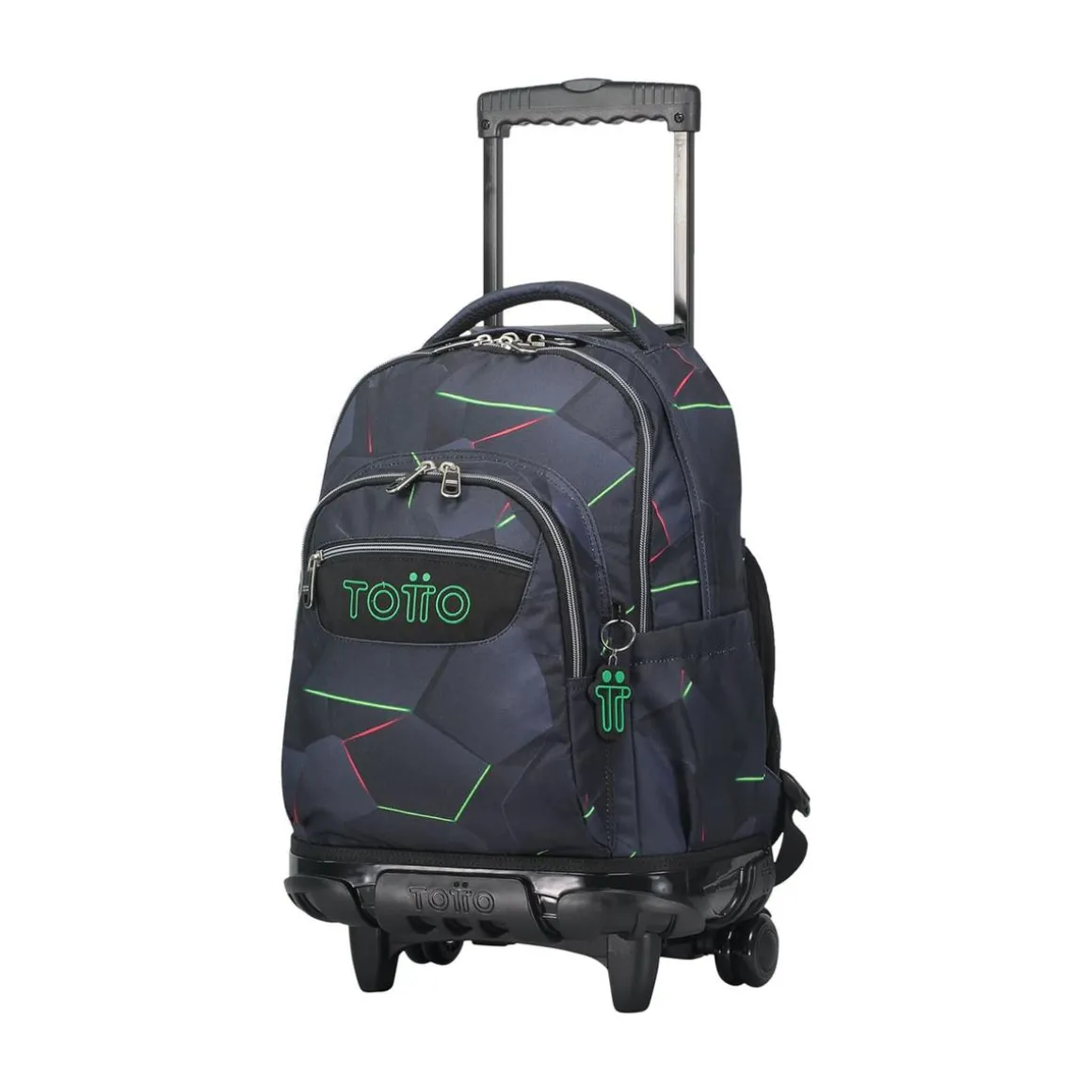 Totto - Mochila escolar con ruedas fractal Renglones