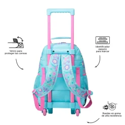 Totto - Mochila escolar con ruedas mediana Tropyglam