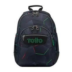 Totto - Mochila escolar fractal Crayoles