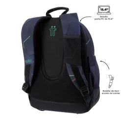 Totto - Mochila escolar fractal Crayoles