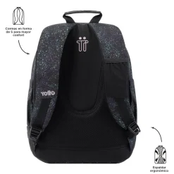 Totto - Mochila escolar salpicado color Crayoles