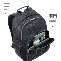 Totto - Mochila escolar salpicado color Crayoles