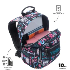 Totto - Mochila Pequeña Tempera Misato