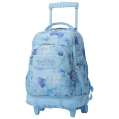 Totto - Mochila Renglones con ruedas Polar