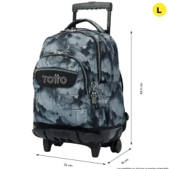 Totto - Mochila Renglones con ruedas - Digital Hill