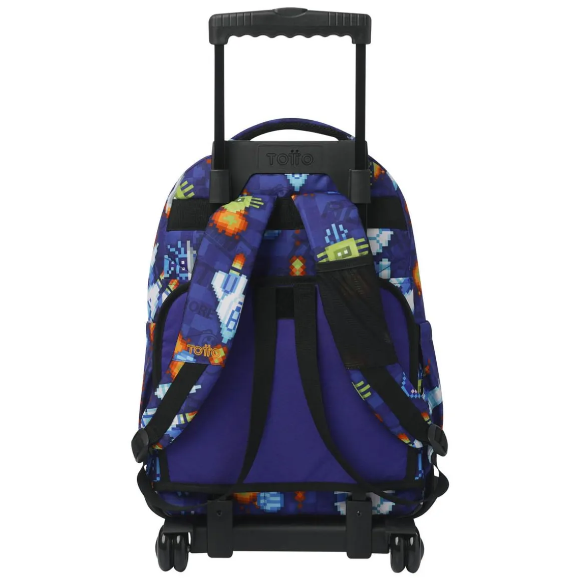 Totto - Mochila Renglones con ruedas Space Blue