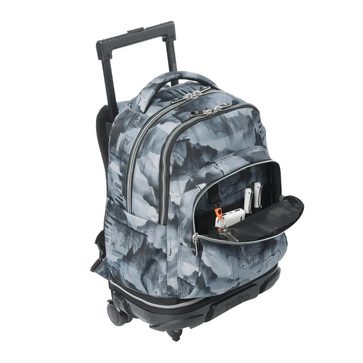 Totto - Mochila Tiza con ruedas Digital Hill