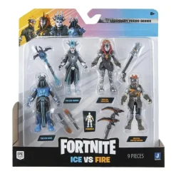 Toy Partner - Fortnite - Pack 4 figuras articuladas Micro Squad con herramientas 2.5 pulgadas ㅤ