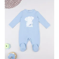 Tutina bebé azul con perrito