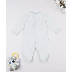 Tutina bebé gris con estampado