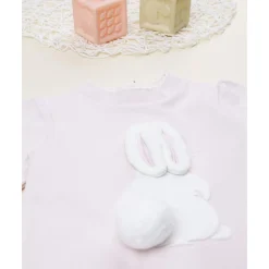 Tutina bebé niña rosa con conejito