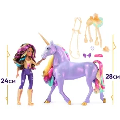 Unicorn Academy - Sophia y Wildstar con luz mágica