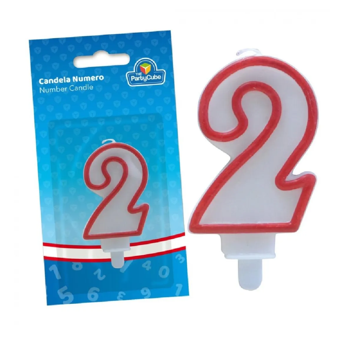 Vela con Borde Rojo 2