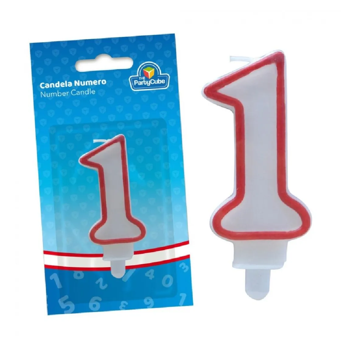Vela con Borde Rojo 1