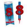Vela pirotécnica con número 8