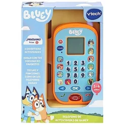 Vtech - Bluey - Teléfono de actividades educativo con aprendizaje de números, cálculo y lógica ㅤ
