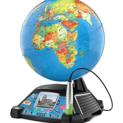 Vtech - Globo terráqueo interactivo multimedia con vídeos de la BBC y 11 categorías de contenidos para explorar ㅤ