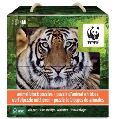 WWF - Animales felinos - Puzzle 4 bloques