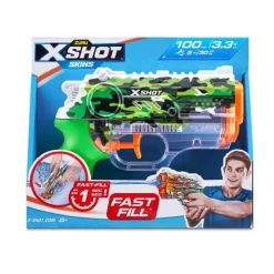 X-Shot - Pistola de agua Fast-Fill Skins Nano (varios colores)