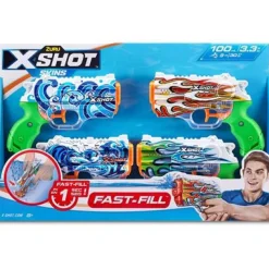 X-Shot - Set de 4 lanzadores de agua Fast Fill Skins