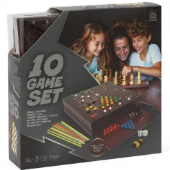 Zig Zag - Caja de madera con 10 juegos clásicos